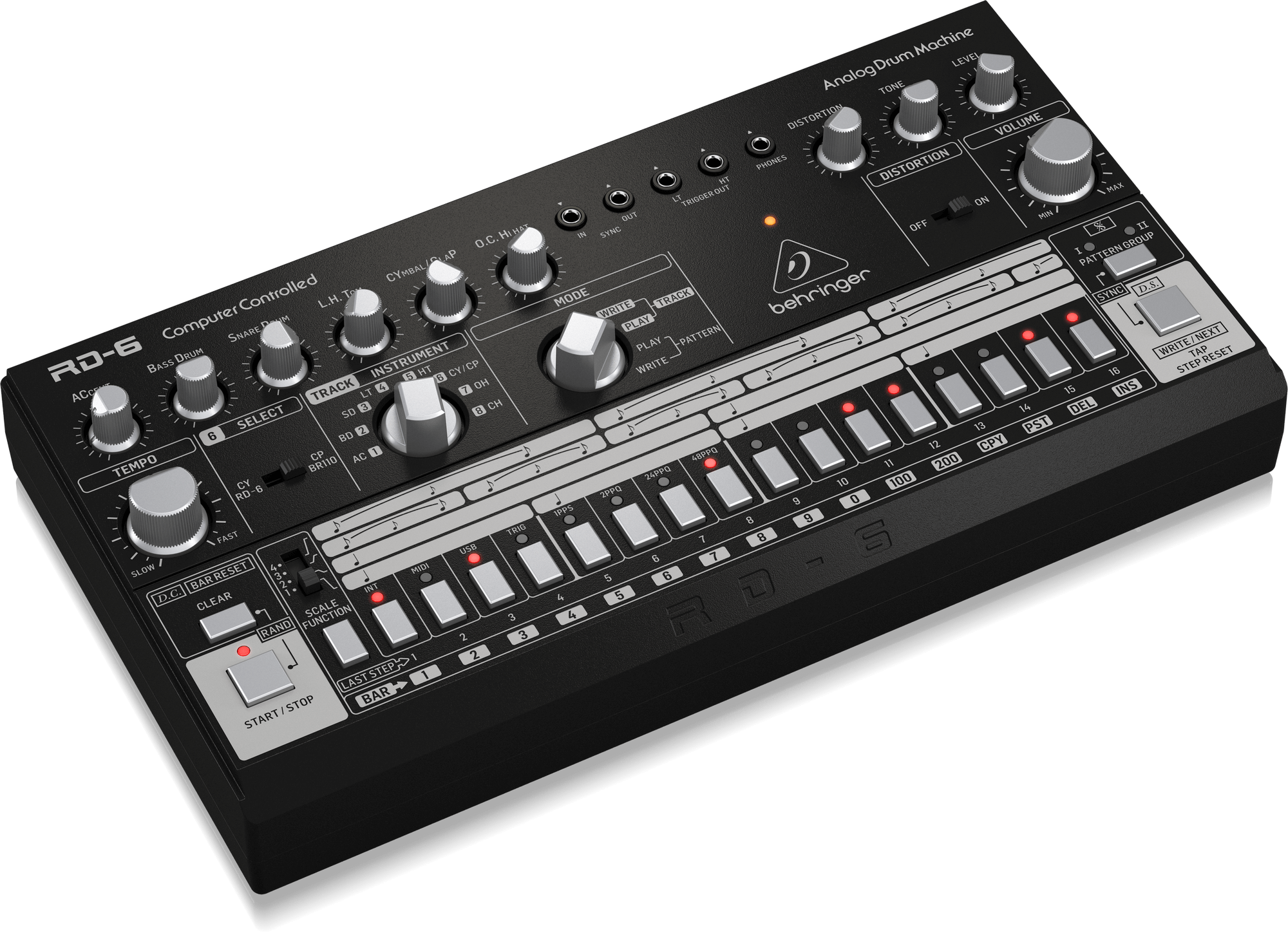 Instruments :: Drum Machines :: Behringer RD-6-BK - AudioSource.ch